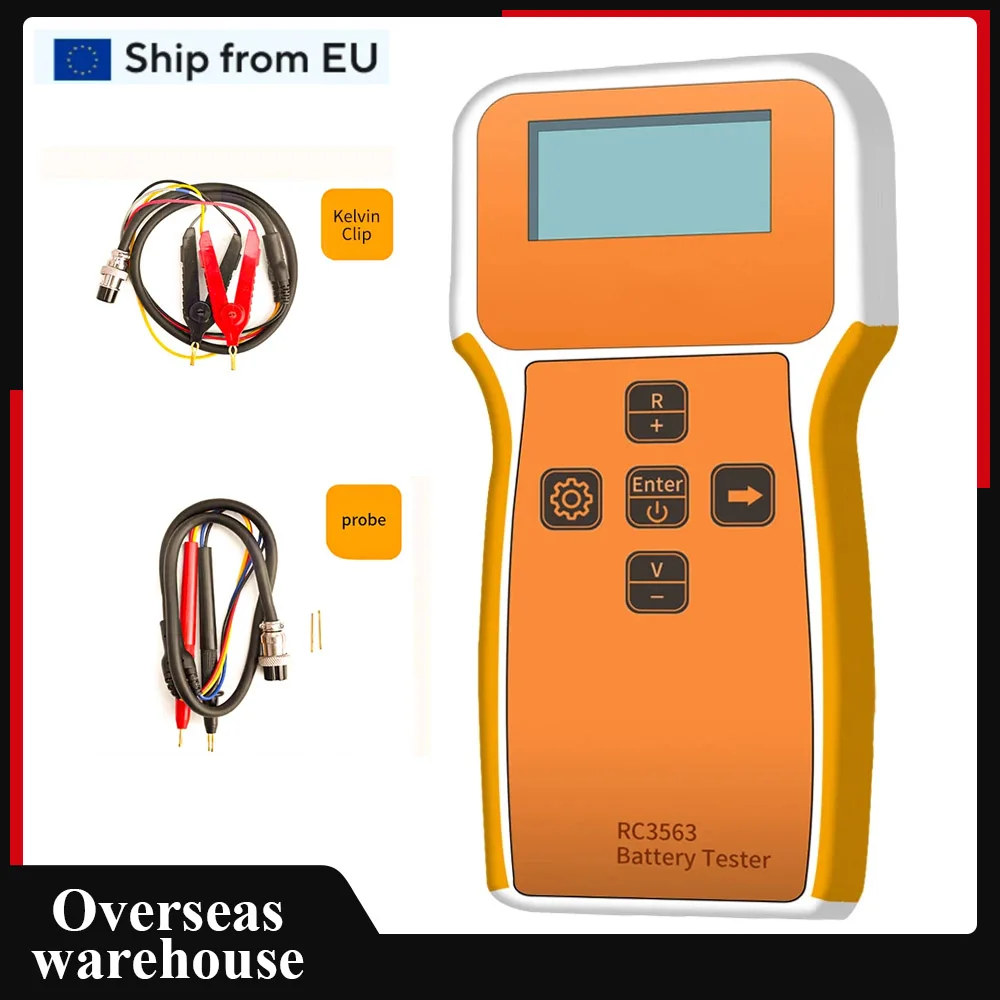 RC3563 Battery Tester High Precision Battery Internal Resistance Detector  LCD Display Battery Tester for Battery Maintenance