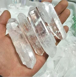 Natural Double end Lemurian Seed Quartz Crystal Point Reiki Healing