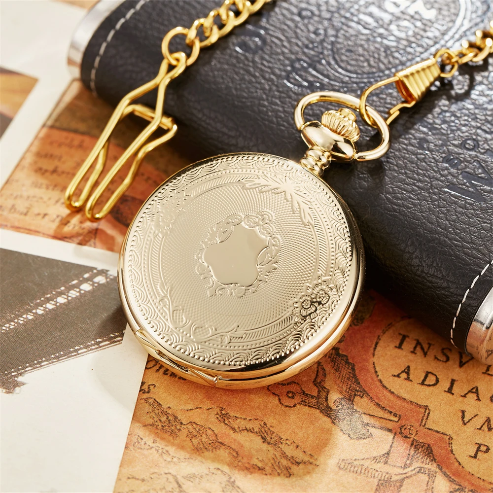 ساعة جيب كوارتز بأرقام رومانية للرجال والنساء ، ساعة ستيمبانك عتيقة ، علبة كلاسيكية متعددة الألوان ، قلادة قلادة ، سلسلة ساعة