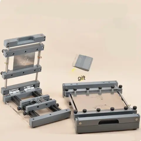 PCB Stencil Solder Paste Printing Table Steel Plate Small-scale Solder Paste Printing Manual Mini Screen Printing Machine