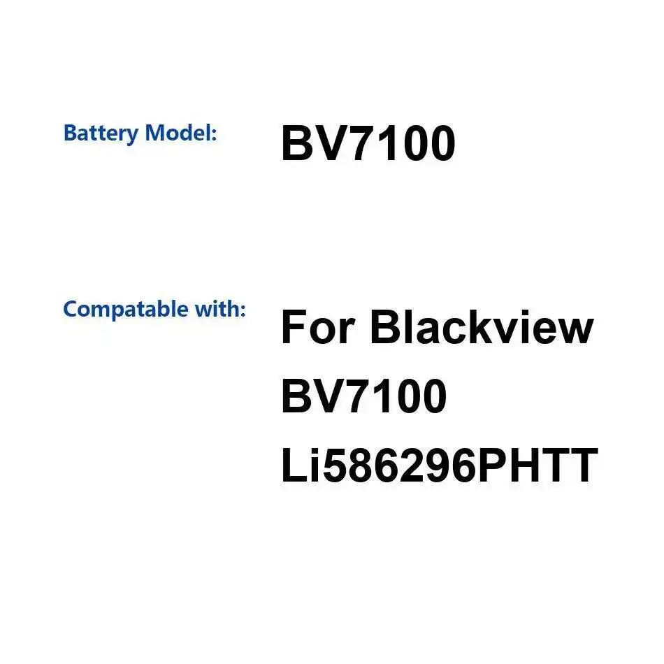

13000Mah Mobile Phone Battery Premium Replacement For Blackview BV7100 Li586296phtt