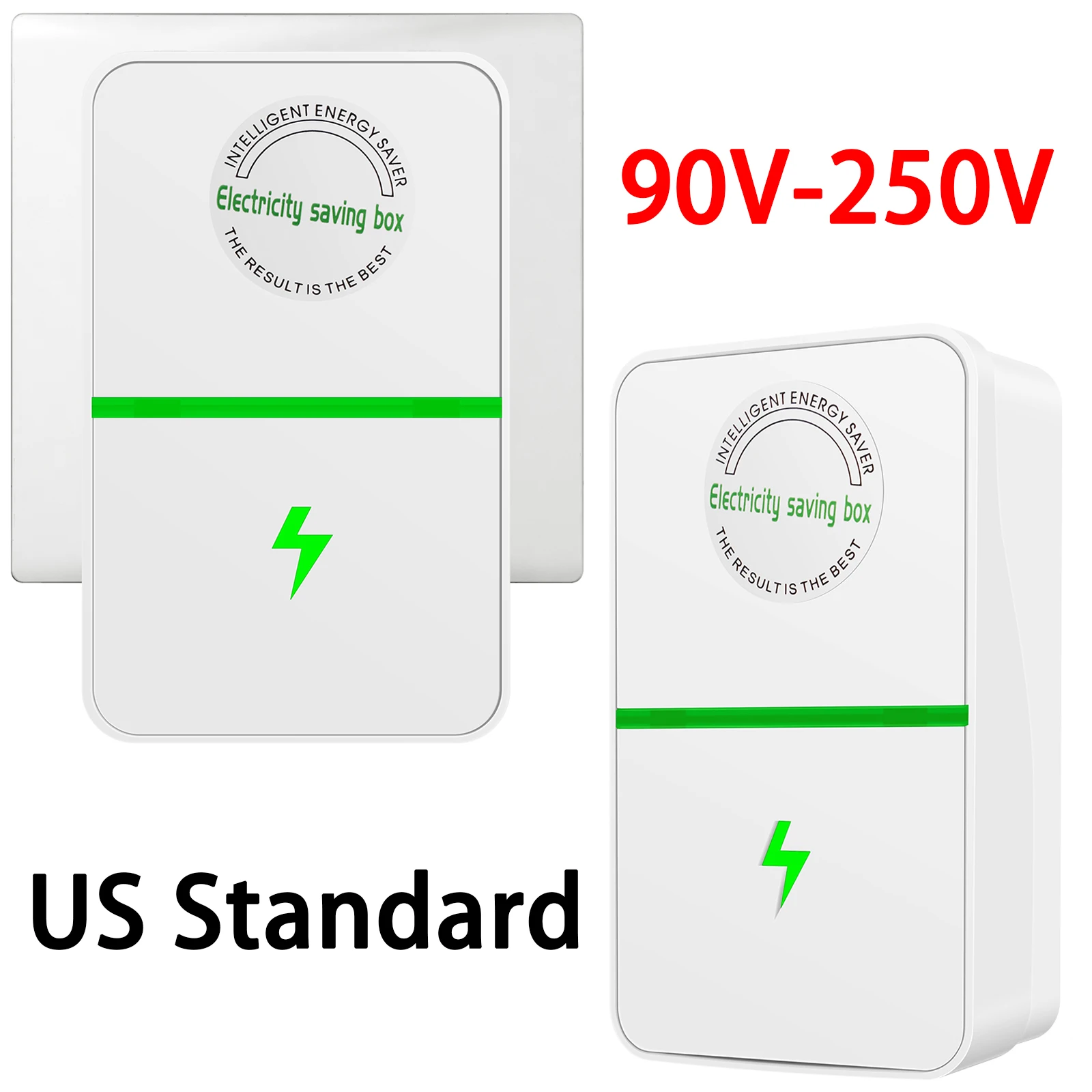 2/4Pcs Power Saver 90V-250V Intelligent Electric Energy Saver Household Low Consumption Electricity Flame Retardant US Standard