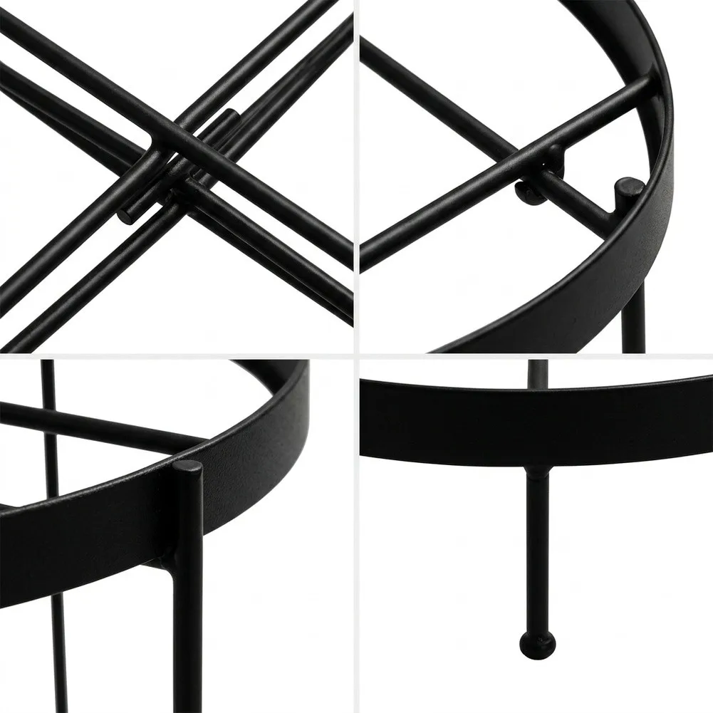 Black Iron Climbing Trellis Plant Support Rack For Dahlia Peony Garden Flower Pot Cage Stake Outdoor Indoor Gardening Accessorie