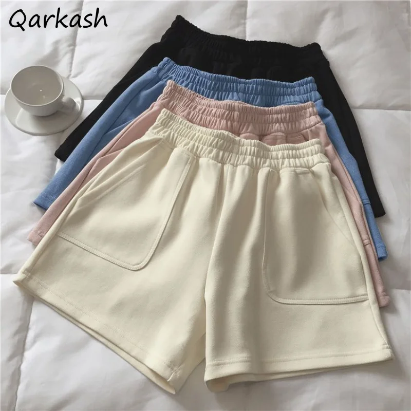 

Sporty Shorts Women 5 Colors All-match Casual Loose Fashion Jogger High Waist Streetwear Teens Summer College Simple New Ulzzang