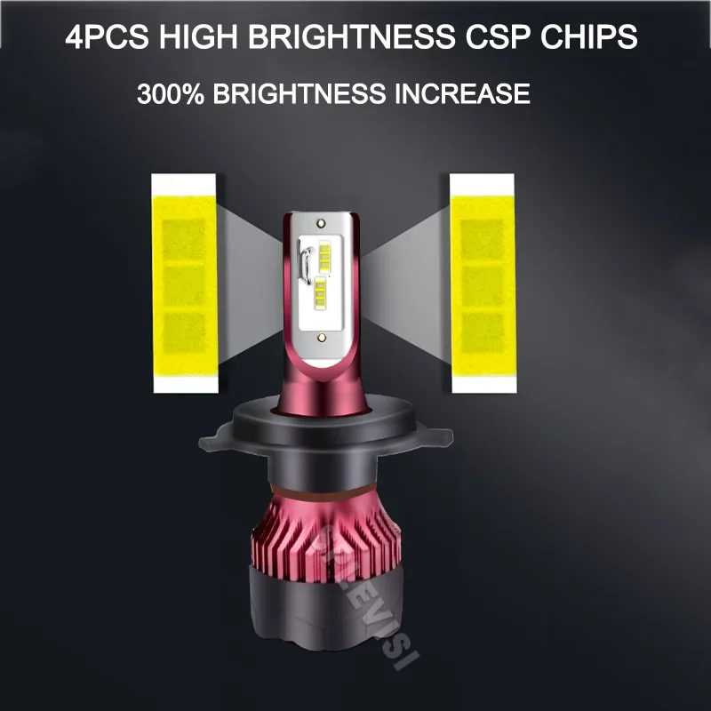 H4 Hi Low Beam LED Headlights Free T10 Light Bulbs 6000K White For Yamaha FJR 1300 A AE AS 2001 2002 2003 2004 2005 2006-2019