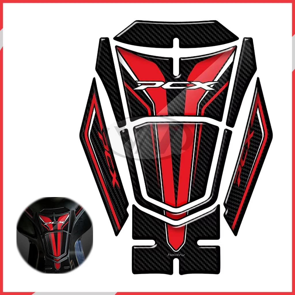 

Suitable for Honda PCX 125 160 PCX125 PCX160 2021 3D resin carbon appearance motorcycle fuel tank pad sticker decoration
