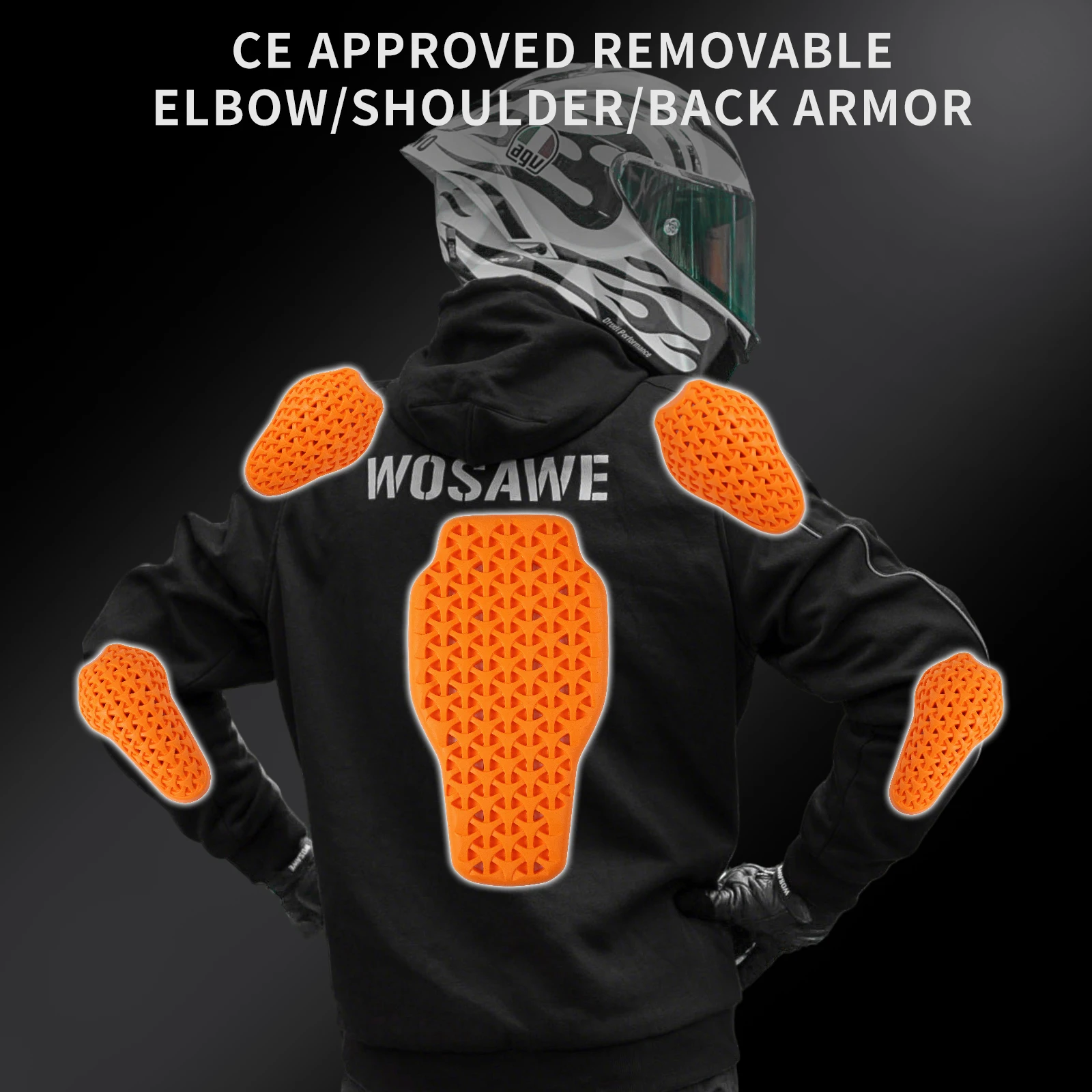 WOSAWE Heren Motorjas met Capu - Motorcycle Gear Hoodie recensie en prijs