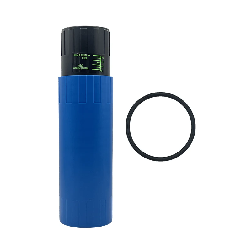 Blue 4-Ball Tennis Ball Pressurizer Airtight O-Ring 0-14PSI Precision Pressure Gauge Portable Padel Accessories Maintain Tennis