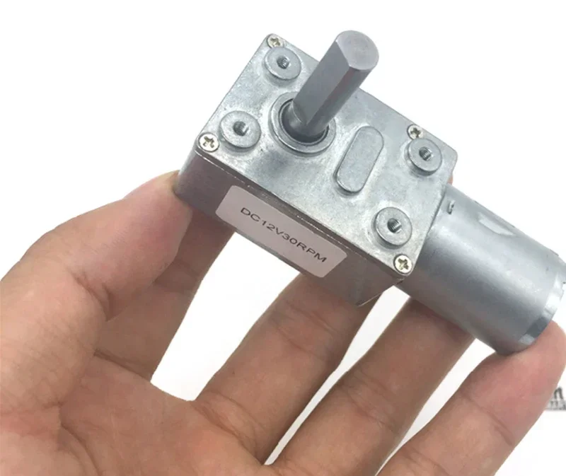 NEW Worm Gear Motor DC JGY370 6V 12V 24V 8MM D7 Shaft Gearbox Reducer Customized Self Lock Reverse Gearbox Length 25MM Low Speed