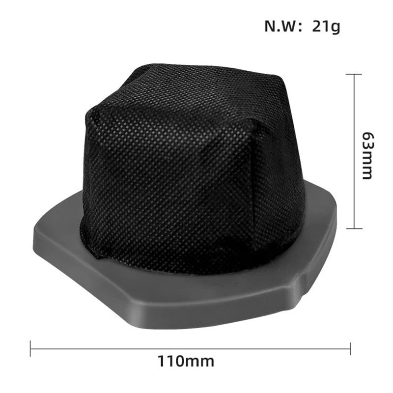 Handheld Aspirador Poeira Filtro, Acessórios, Filtro Saco De Pó para Tubarão LV800 LV801 LV801C, 5pcs