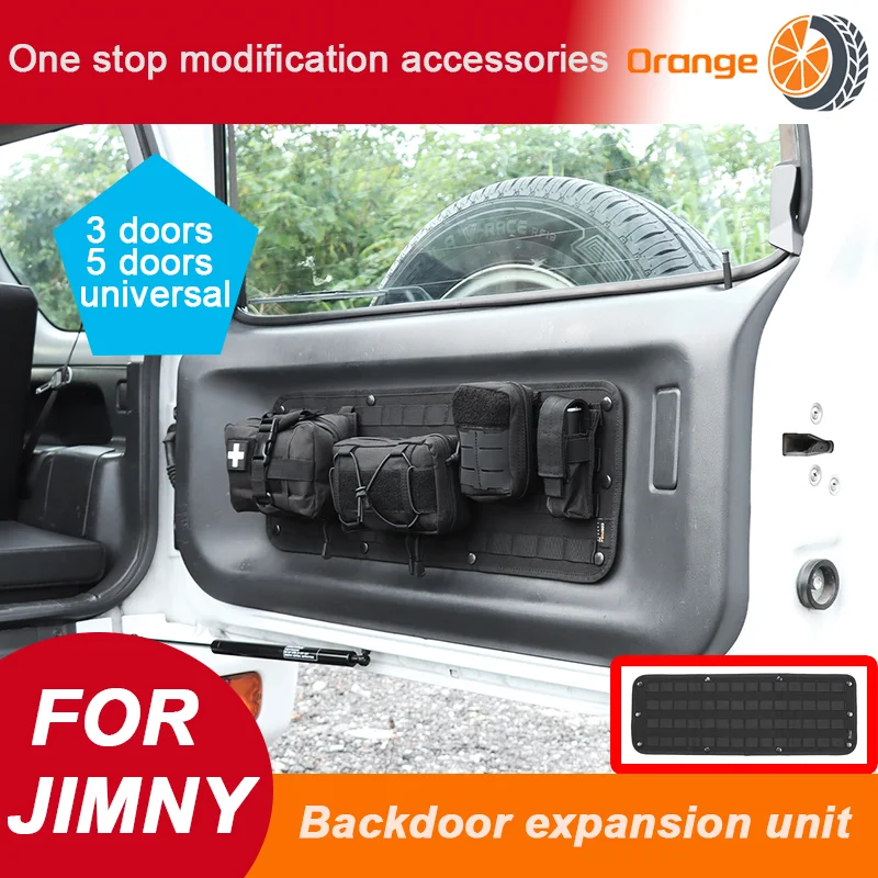 

Сумка для хранения задней двери, органайзер, набор инструментов, карманные аксессуары для Suzuki JimnyJB33 JB43 JB64 JB74 1998-2025, сумки для хранения задней двери