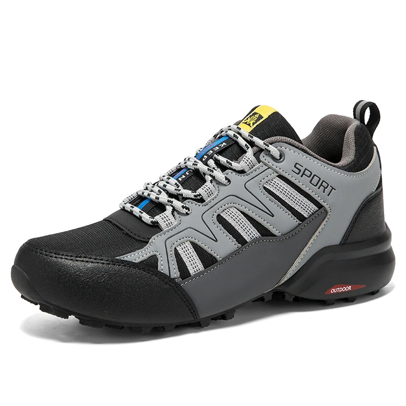 Men's Wear-Resistant Hiking Shoes Mountain Climbing Walking Shoes Tactical Training Shoes Outdoor Breathable Cycling Shoes