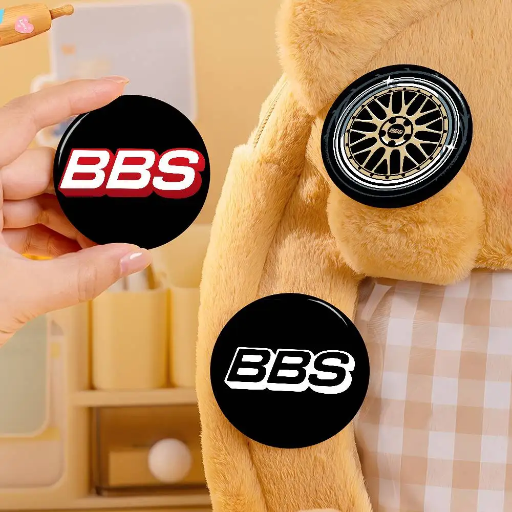 B-BBS Wheel Logo 58mm Cute Series Pins Funny Badge Interesting Cartoon Animals Brooches Backpack Clothes Gift Accessory