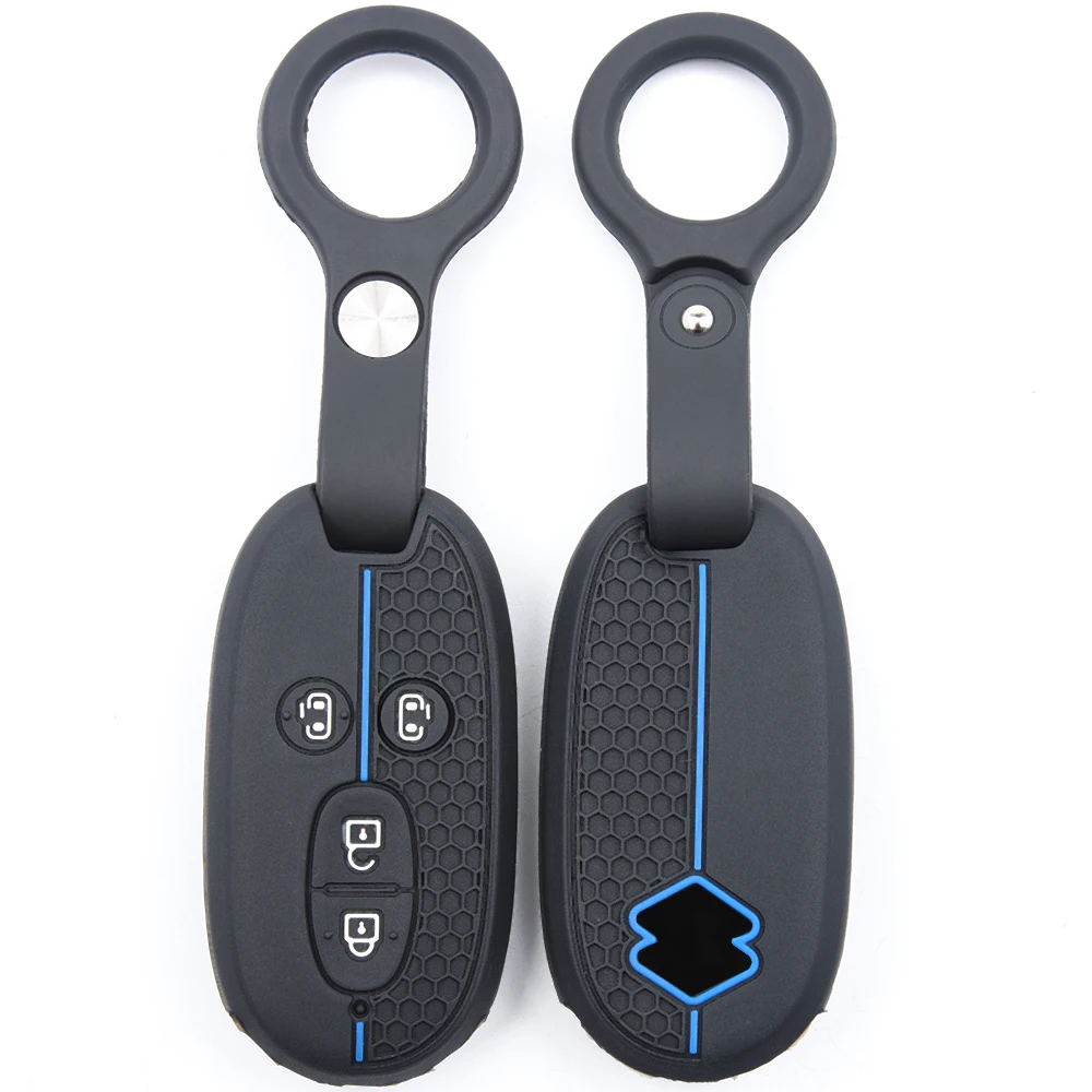 For Suzuki Wagon R Every Hustler Palette Solio Alto Lapin Spacia Protective Silicone Remote Key Case Compact Wristlet Non Slip