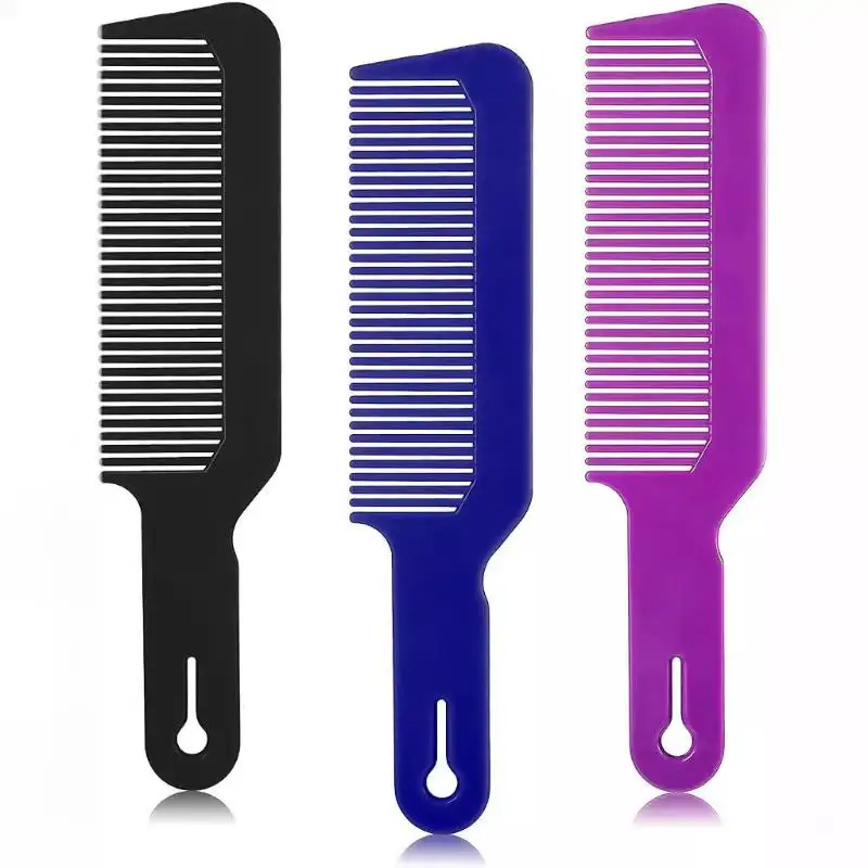 Salon-Grade Teasing Hair Comb - Rounded Wavy Teeth Barber Comb, Flat Top Styling Comb, Hairdressing Tool