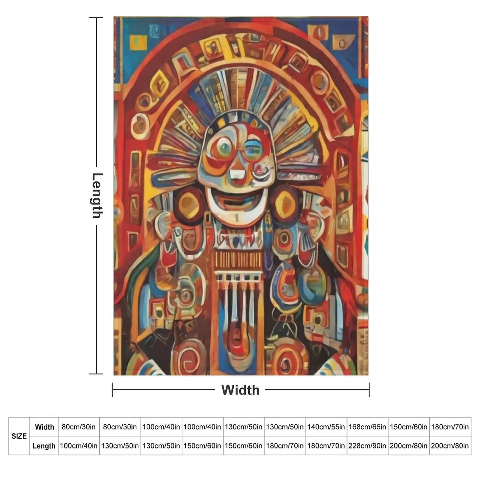 Vibrant Treasures of Peruvian Art Throw Blanket Luxury Thicken Beach christmas gifts funny gift Summer Beddings Travel Blankets