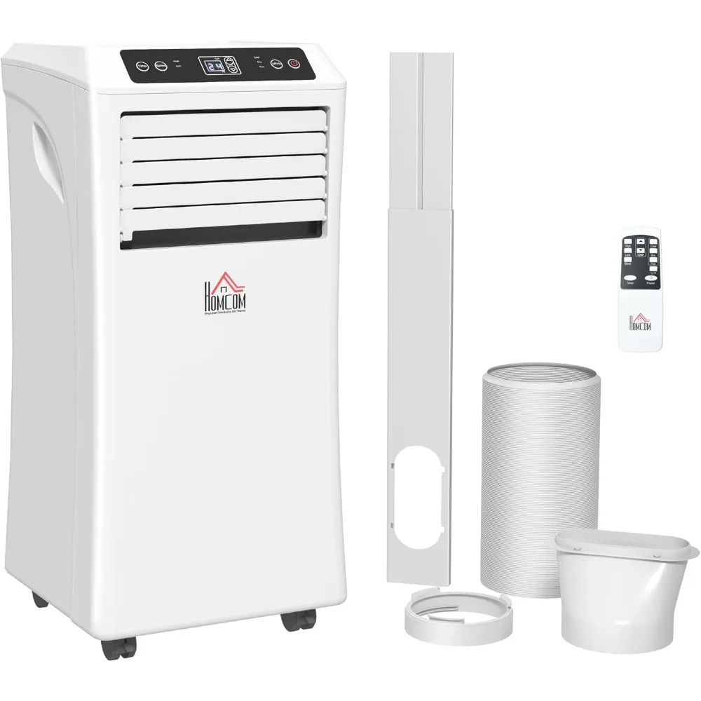

10000 BTU portable air conditioner with cooling, dehumidification, ventilation, remote control, 24-hour timer