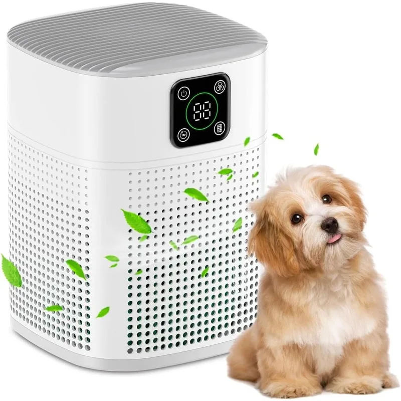 Air Purifiers for Bedroom, Honeyuan H13 HEPA Air Purifier for Home Large Room 600 sqft, Air purifiers with 360°Air Intake, 3 Fan