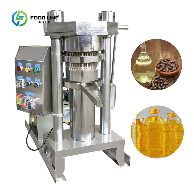Customized 304 Stainless Steel Cold Press Oil Extractor Hydraulic Oil Extraction Machine Coconut Oil Press Machine