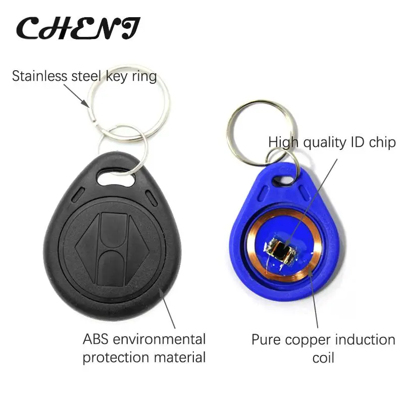 RFID-брелки перезаписываемые, 125 кГц, EM4100