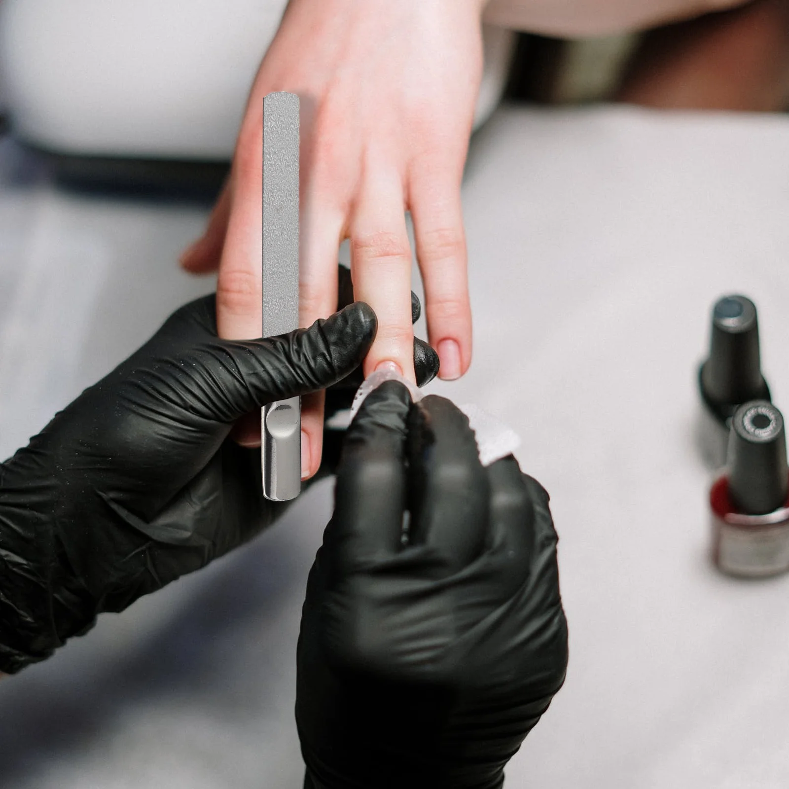 

2pcs Stainless Steel File Set Metal Nail Art Tool For Manicure Pedicure Salon Home Use Durable Nail Care Tools