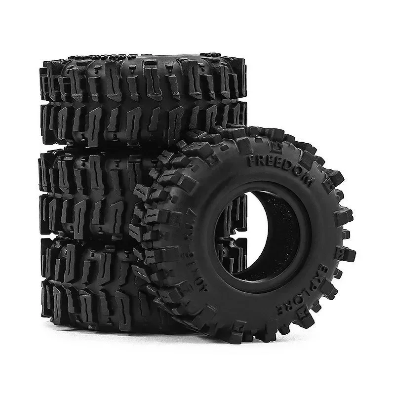 for SCX30 0.7 Inch Soft Rubber Tires 40x16mm With Foam Inserts for 1/30 Scale RC Crawler Axial SCX30 Micro Crawler