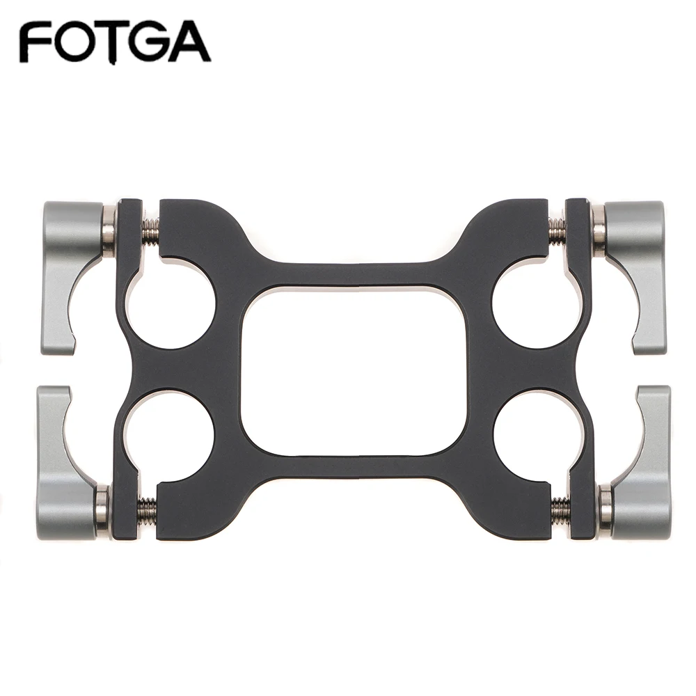 FOTGA DP3000 M2 Offset Riser Bahn Block Rod Clamp For 15mm Rod DSLR Rail Shoulder Pad Rail Block Clamp For Rod HDV Rig System