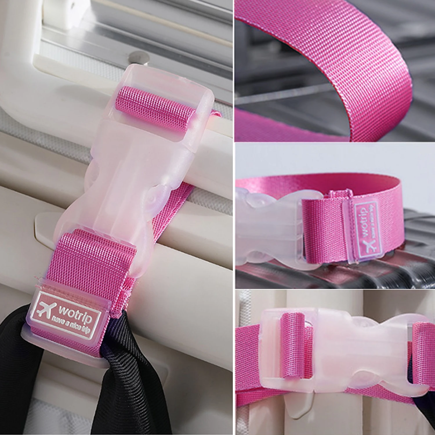 Portable Travel Luggage Strap Adjustable Password Lock Packing Belt Baggage Secure Lock Anti-theft Luggage Strap Bundling Belt