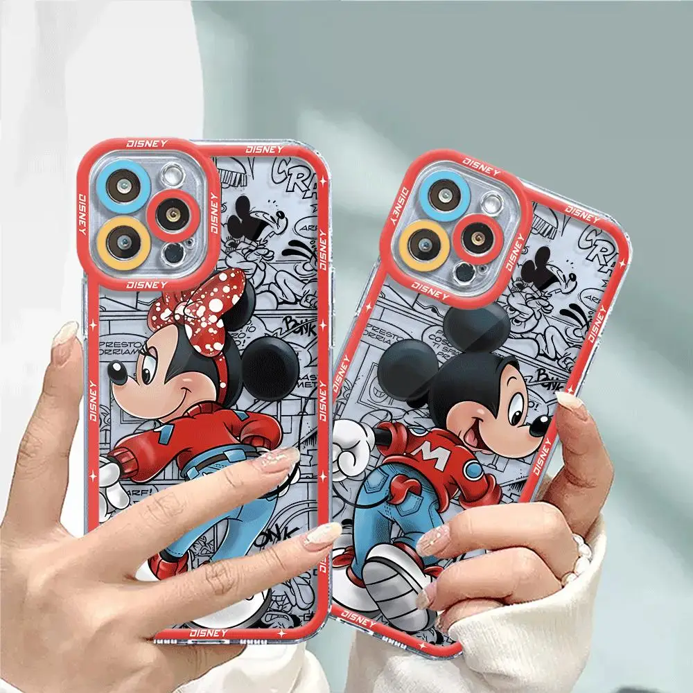 Minnie Mouse Love Mickey Phone Case for Honor X8a X9a 5G X8 4G 90 Lite X8 Transparent Soft TPU Luxury Cover