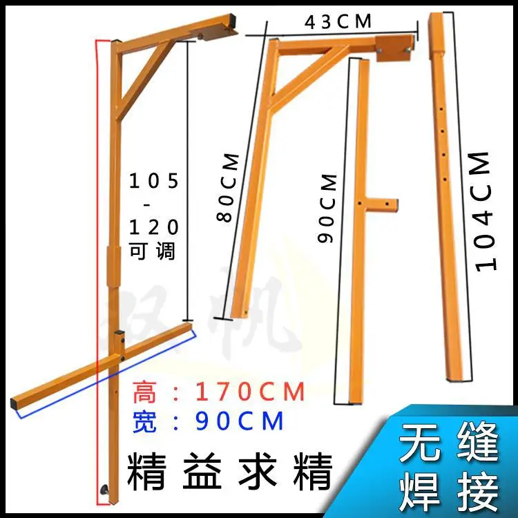 Installation of air conditioner outdoor unit hoist Self-locking winch bracket