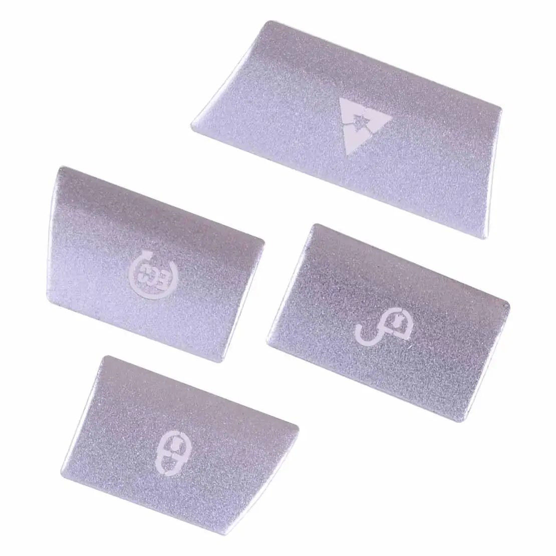 7Pcs Silver Aluminum Alloy Car Center Multimedia Button Sticker Cover Trim Fit for Jaguar XF 2012 2013 2014 2015 - view 2