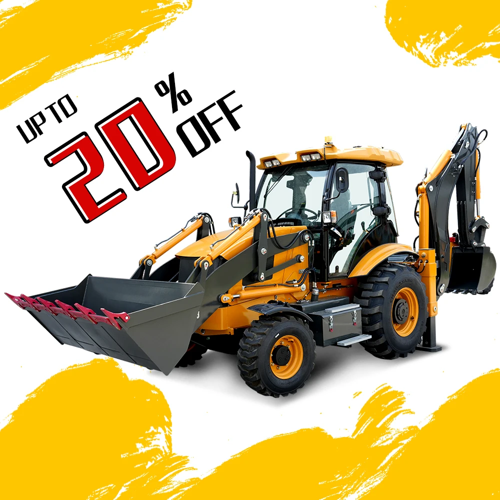 

Hot Selling Compact Excavator Loader Four Wheel Backhoe Loader Diesel For Multiple Purposes Wheel Backhoe Loaders Customized