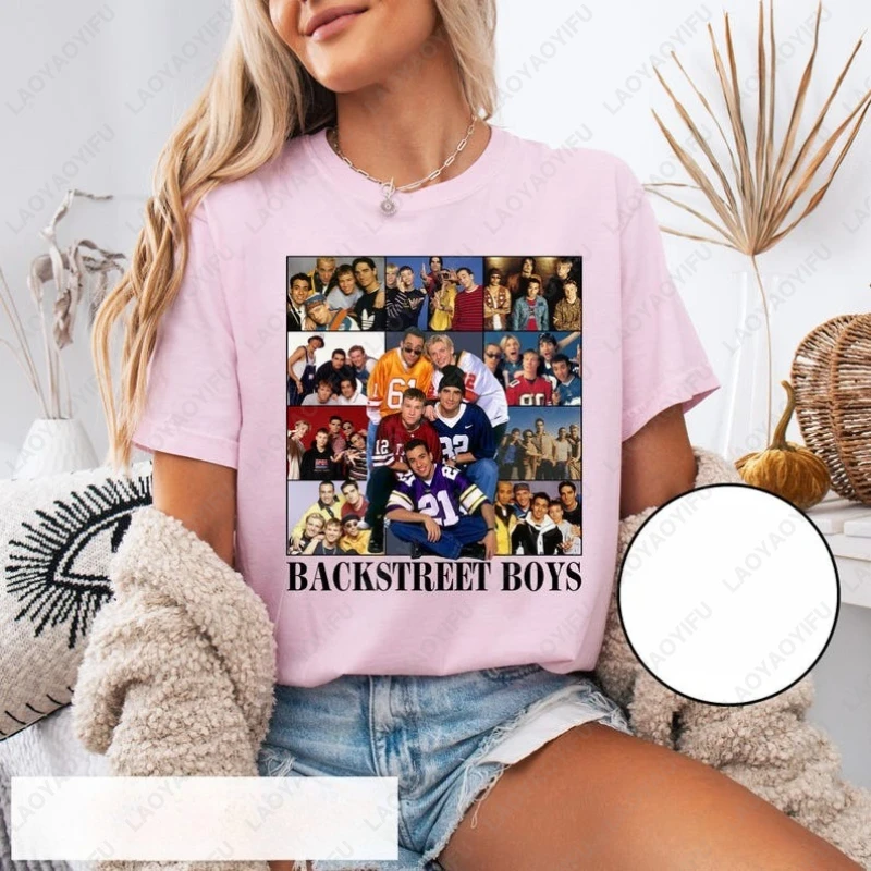 Backstreet Boys Band I Was There camisa de concierto 2025 Vintage hombres mujeres camisetas de algodón 1999 a Vegas Boyband Fan Tops regalo niño camiseta