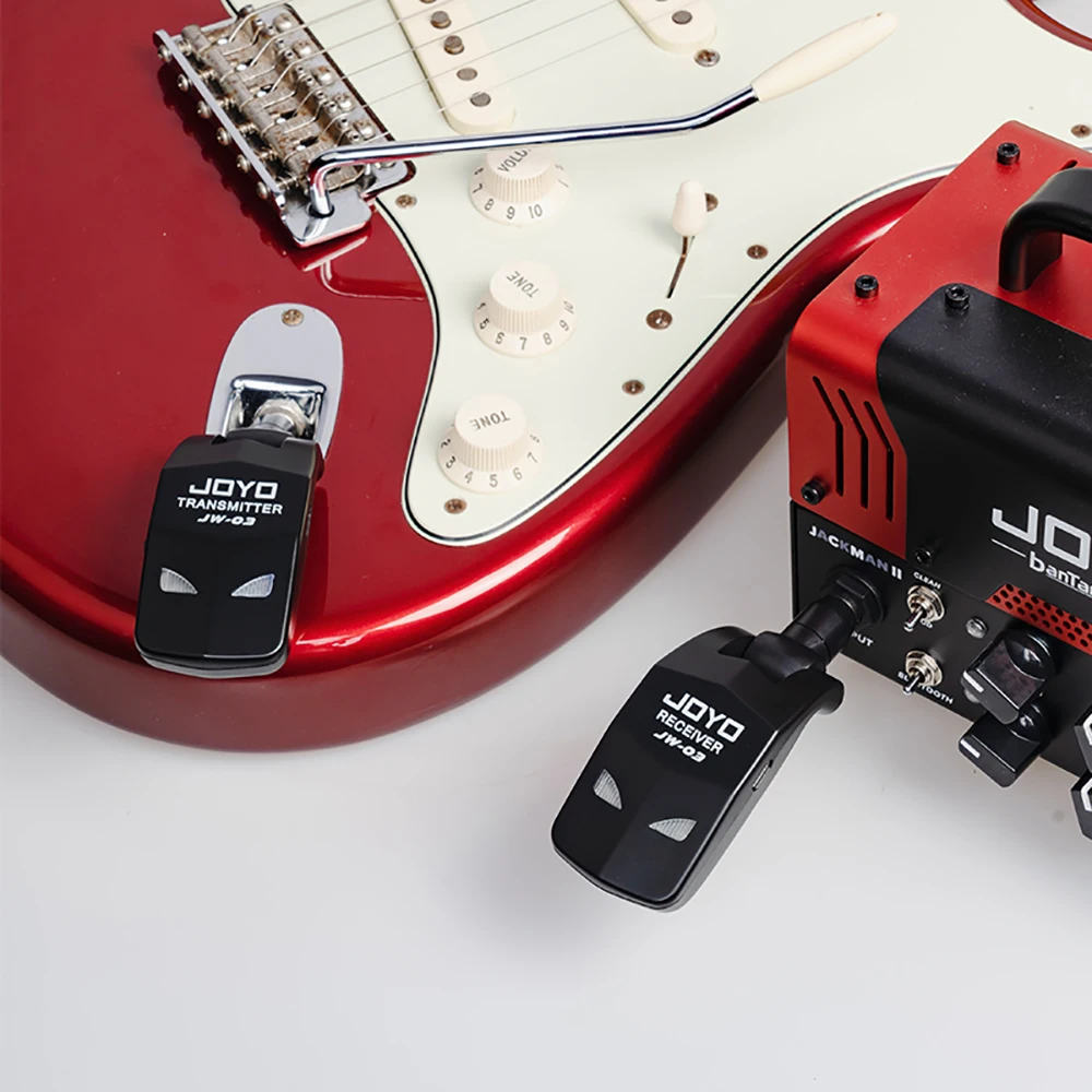 JOYO JW-03 Guitar Transmitter Receiver Wireless System 2.4G Digital Wireless Pickup Audio Connector Electric Bass Amplifier