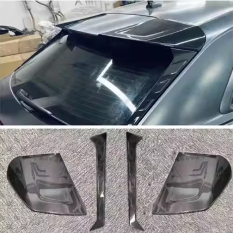 

Real Carbon Fiber Body Kit For Audi Q8 2018-2023 Front Bumper Lip Rear Diffuser Wind Knife Side Skirt Spoiler Exhaust Tip