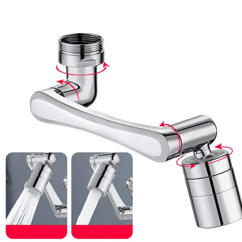 Metal Universal 1080° Rotation Faucet Sprayer Head For Kitchen Washbasin Extension Faucet Bubbler Sink Tap Splash Nozzle