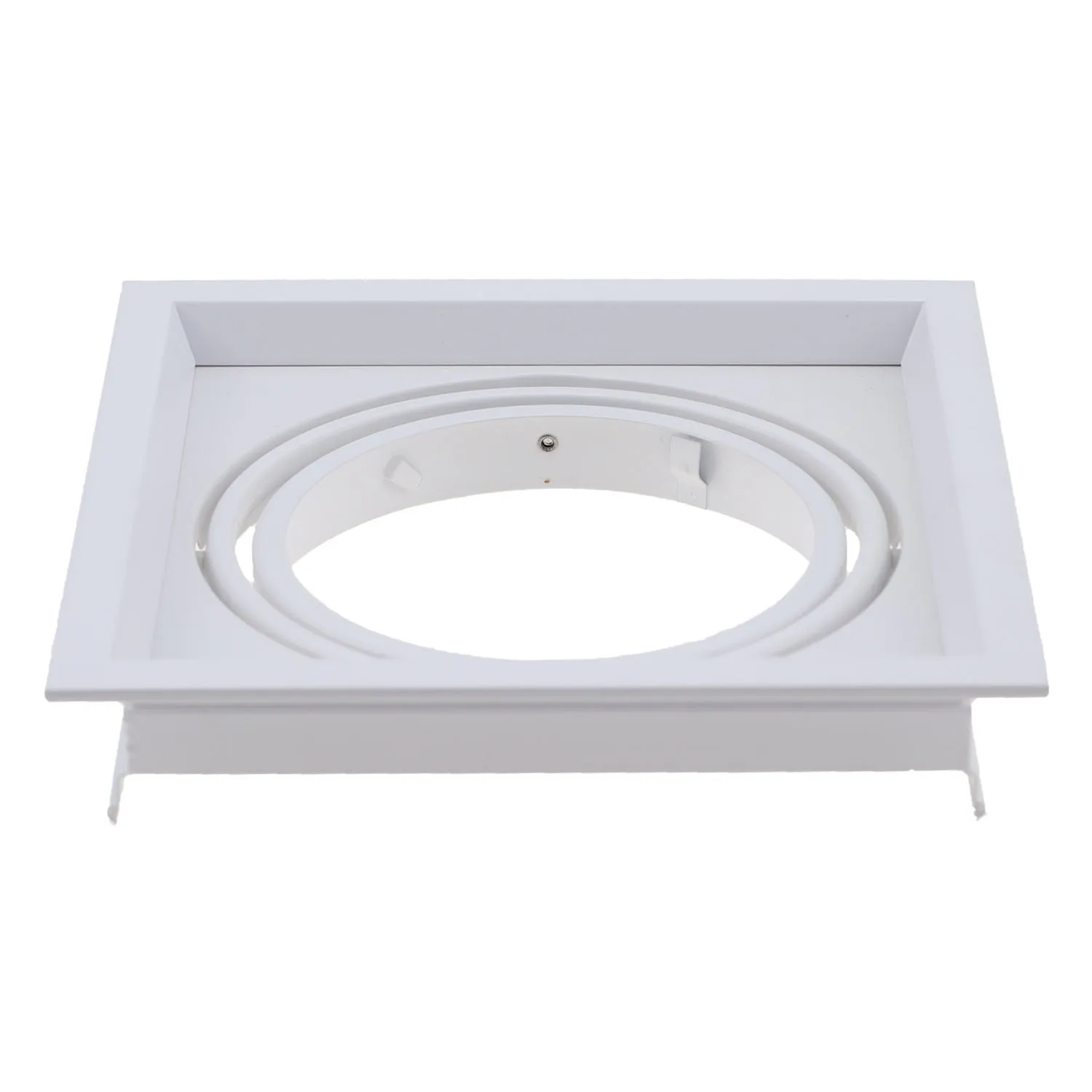 Alumínio ajustável embutido Frame, Fixture Frame, recortado, branco, preto, 360 °, 155mm, GU10, MR16