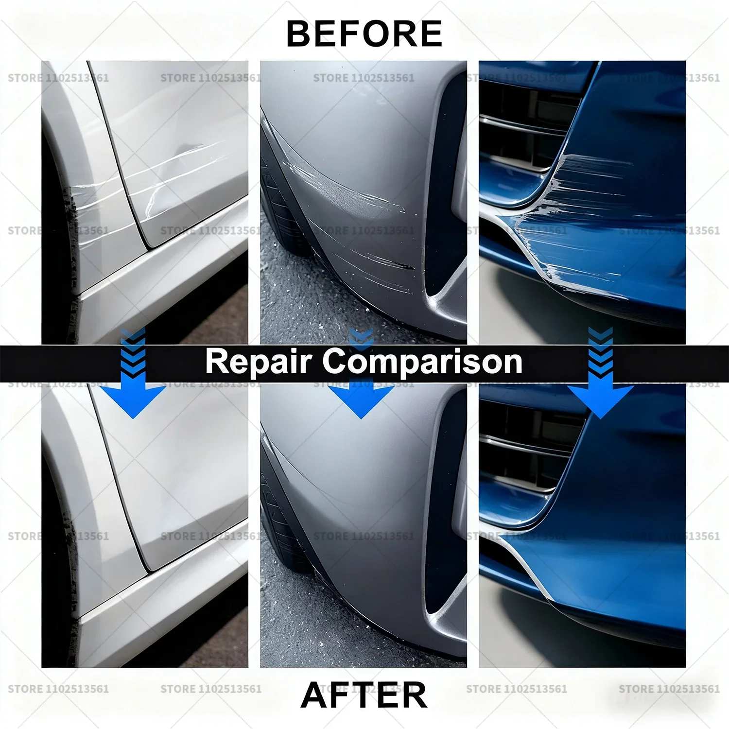 قلم إصلاح طلاء السيارات اللمس حتى مزيل الخدوش لتقوم بها بنفسك اكسسوارات السيارات لفولكس واجن جولف GTl الأبيض LC9A رمادي C2 الأحمر LC3J أسود C9X