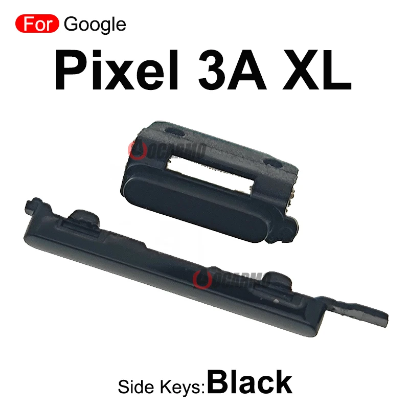 Side Button Keys For Google Pixel 3A XL 3AXL Power On/Off Volume Buttons Replacement Parts Black White Purple