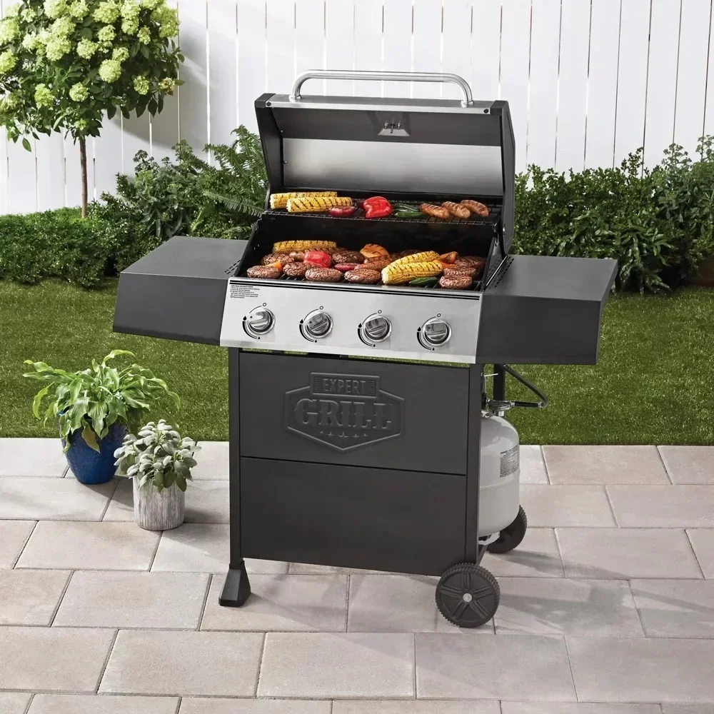 

Новый 4-контактный пропановый газовый гриль Expert Grill
