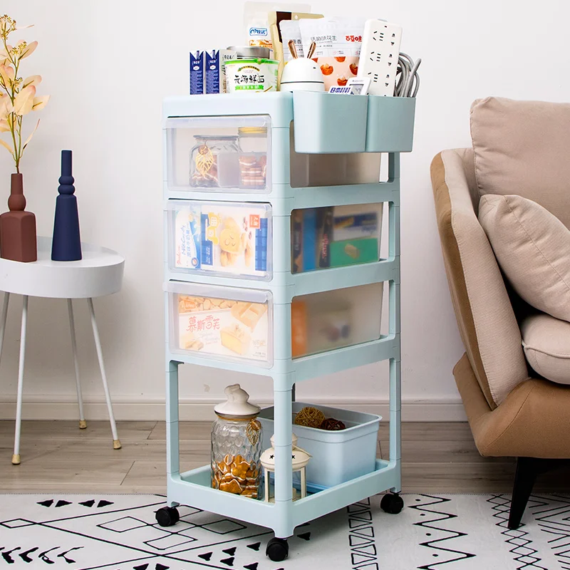 Hot Sale Plastic Home Storage Baby Organisatie Badkamer Ladekarren Opbergrek