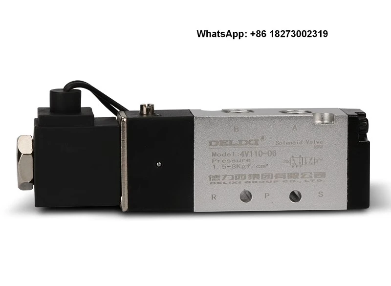 

Delixi 4V110-06 solenoid valve pneumatic component solenoid directional valve 2-position 5-way solenoid valve 220V 24V