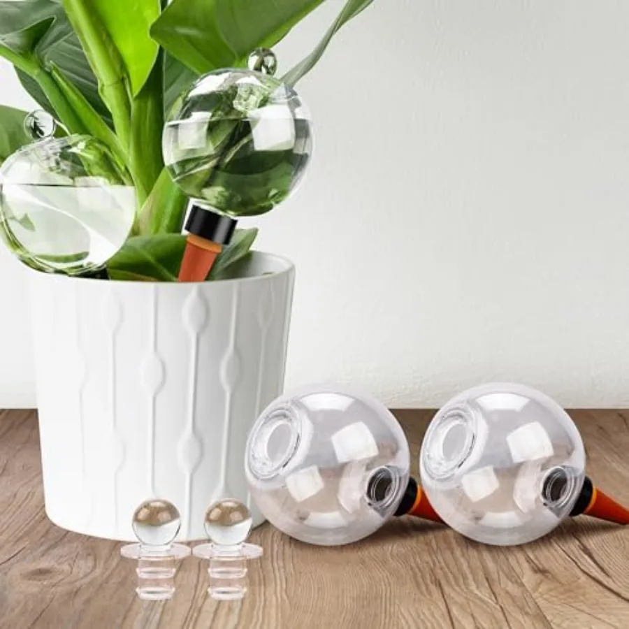 

19 oz Extra Large Plant Self Watering Globes Top Fill Plastic Water Bulbs Slow Release Terracotta Self Watering Planter Insert