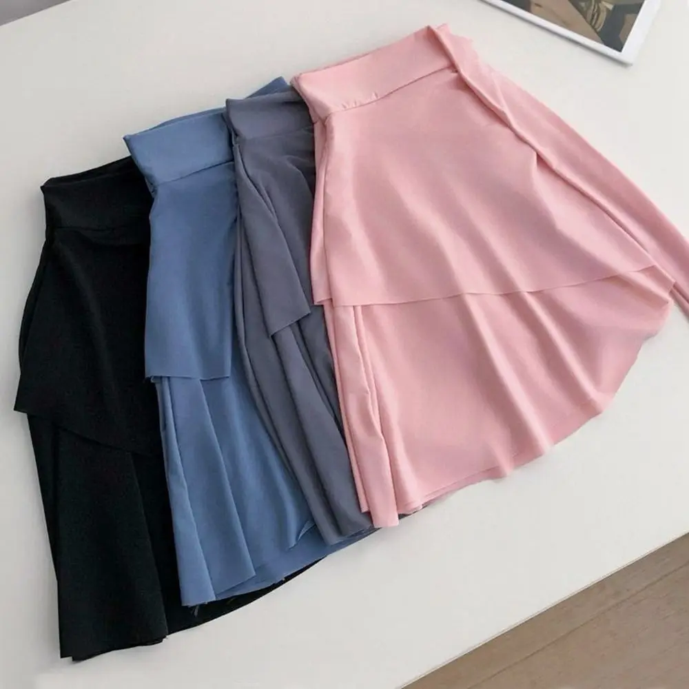 

Новая короткая юбка из ледяного шелка на шнуровке, шаль с нерегулярными бретелями, многофункциональная шаль, закрывающая ягодицы, юбка для йоги