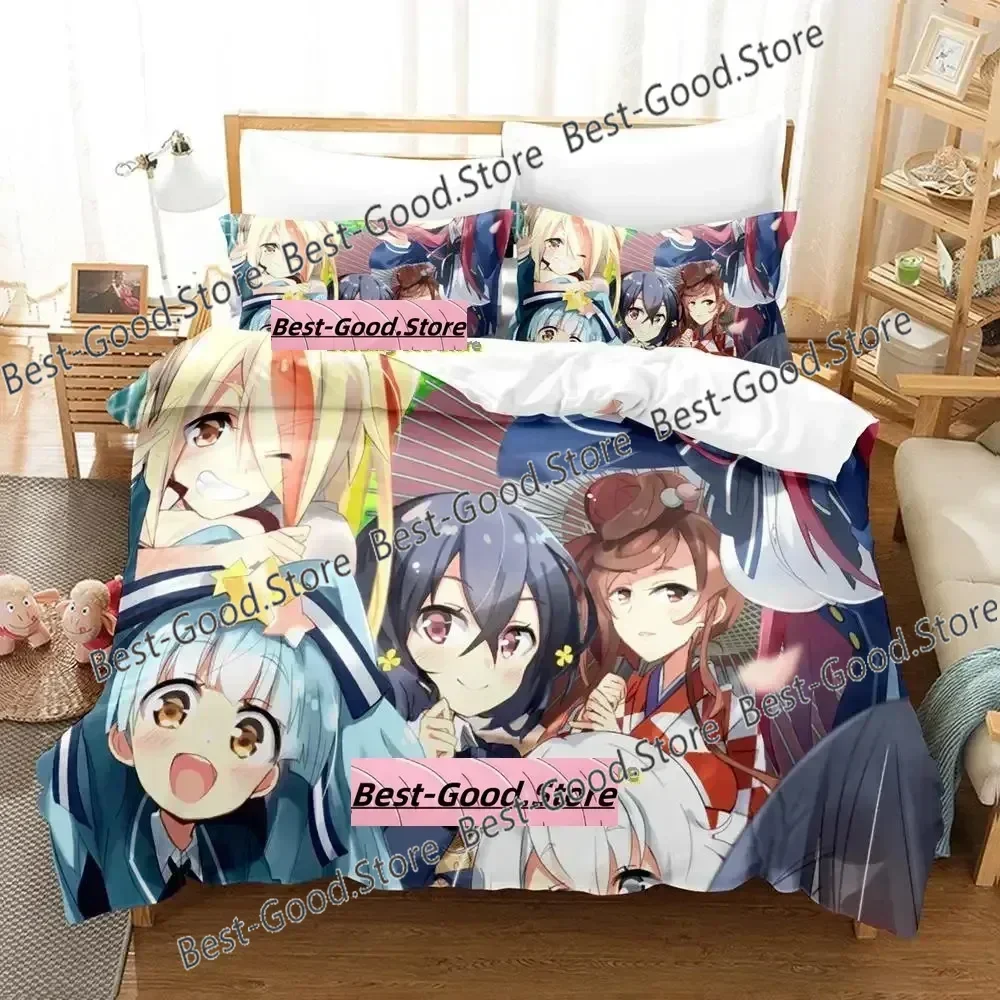 Zombie Land Saga Bedding Set Single Twin Full Queen King Size Bed Set Adult Kid Bedroom Duvetcover Sets Anime parure de lit Bed