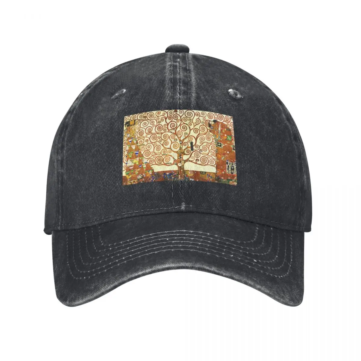 HD The Tree of Life, 1905 by Gustav Klimt - HIGH DEFINITION Baseball Cap Beach Outing Icon Christmas Hat Girl Men's