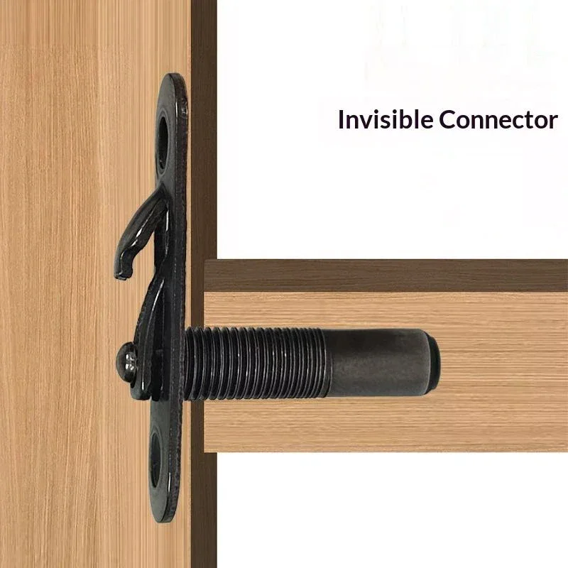 5 Set Elastic Invisible Connector Panel Furniture Connectors Cabinet 2-in-1 Fixed Component Household Hardware Accessories