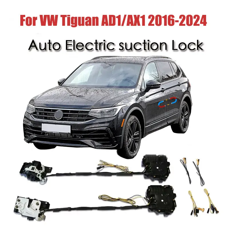 For Volkswagen VW Tiguan AD1/AX1 Car Soft Close Door Latch Pass Lock Actuator Auto Electric Absorption Suction Silence Closer