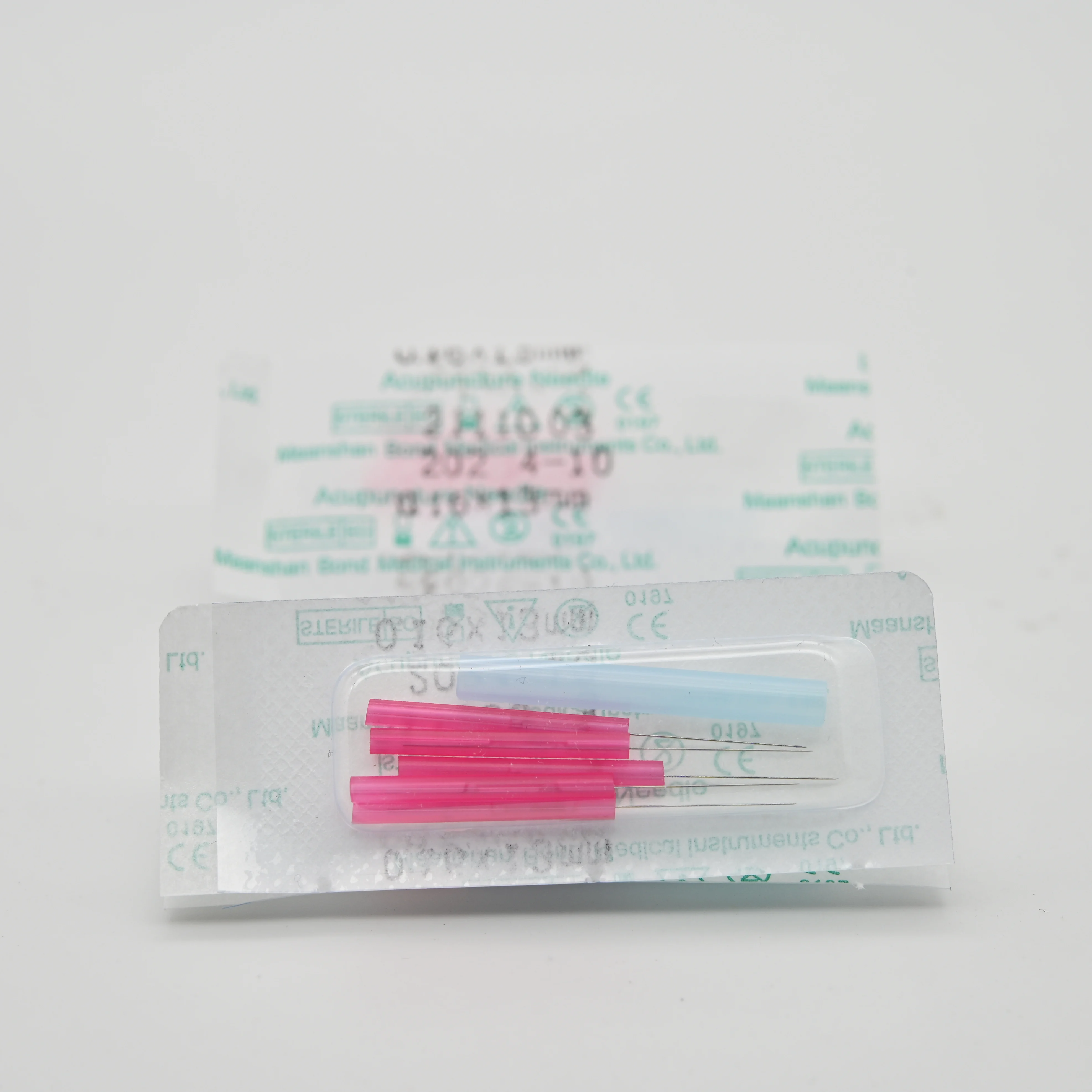 Plastic Handle Type Acupuncture Needle Disposable Thin Ear Needle Beauty Face Needle 500 Pieces / Box