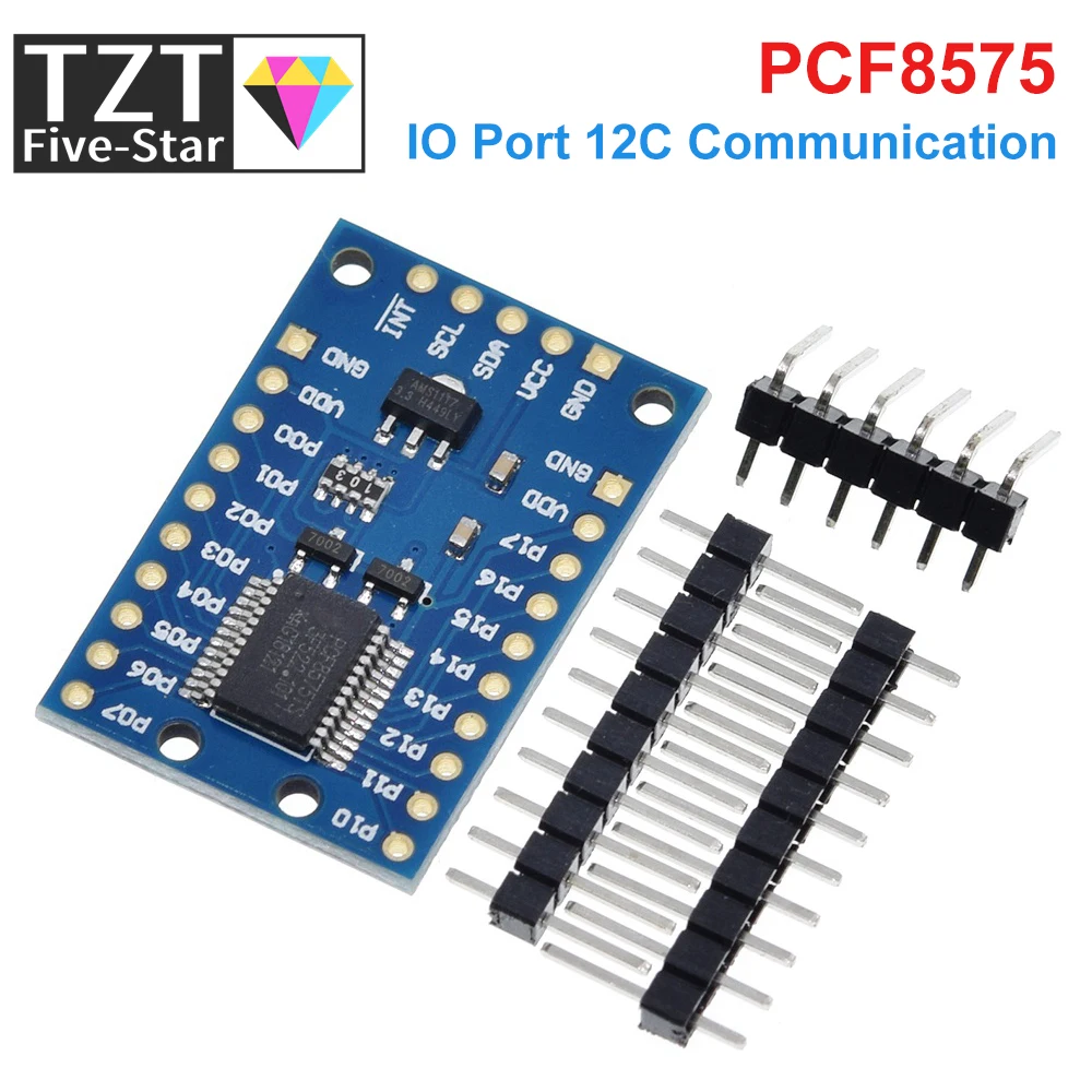 TZT PCF8575 Module Expansion IO port Expander board DC 2.5-5.5V I2C communication control 16 IO ports For Arduino